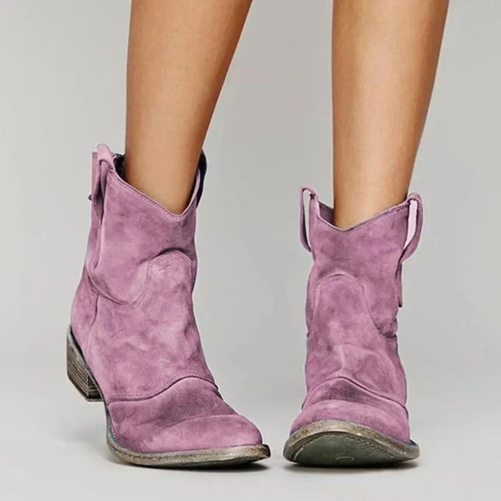 Damen Stiefel mit spitzer Spitze 0