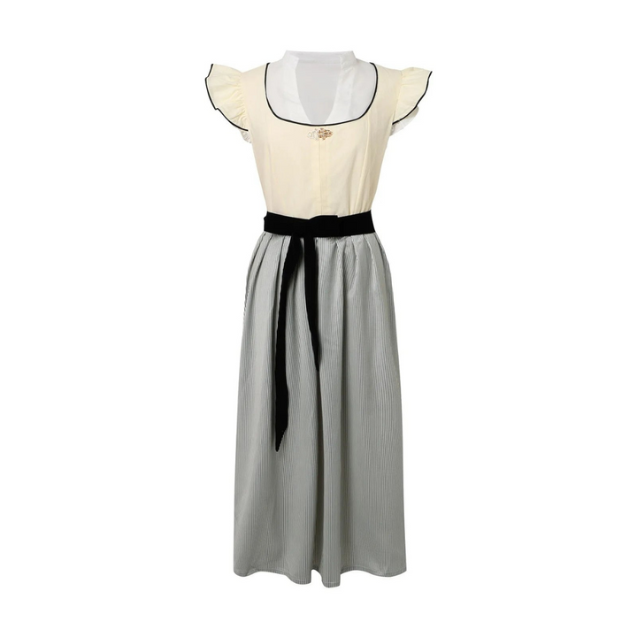 Damen Weiß Oktoberfest Dirndl Kleid 1