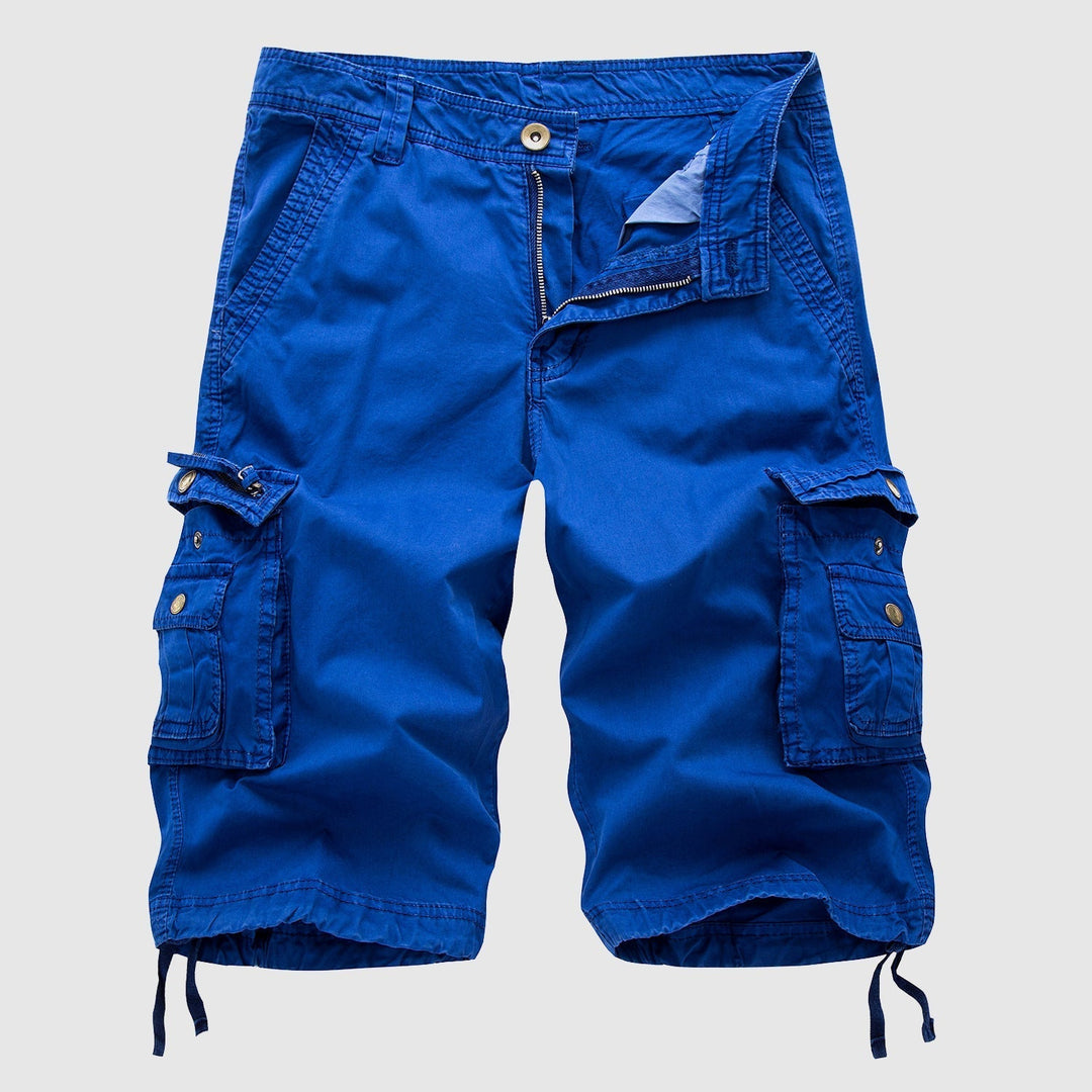  Herren -Frachtshorts - langlebige Baumwolle - Mehrere Taschen - Knielänge Casual Wear-5