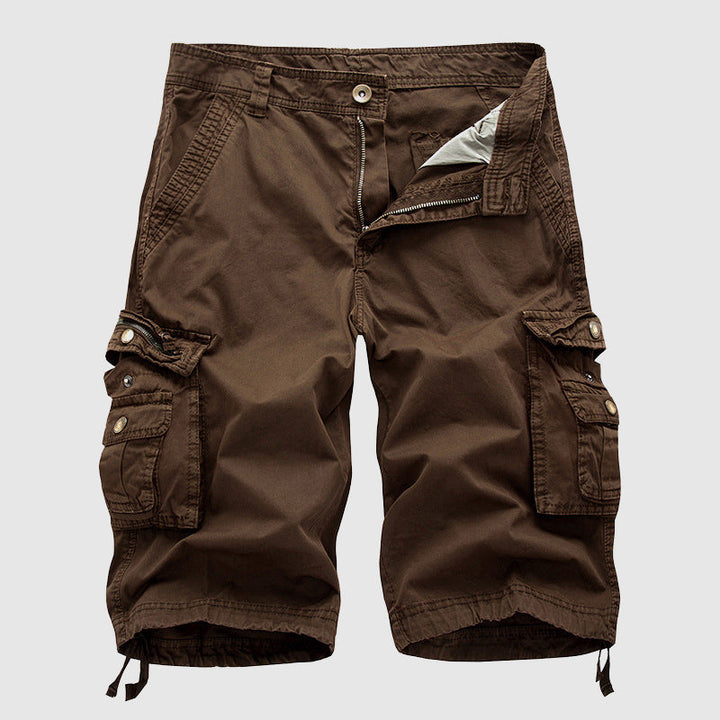  Herren -Frachtshorts - langlebige Baumwolle - Mehrere Taschen - Knielänge Casual Wear-3