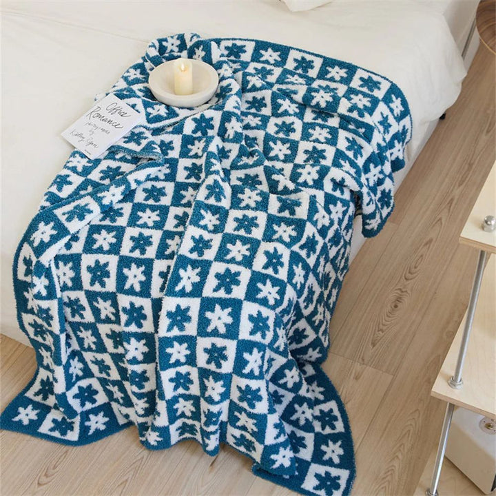 Dekorative Tagesdecke für Frauen mit Blumenmuster aus Mikrofaser 3