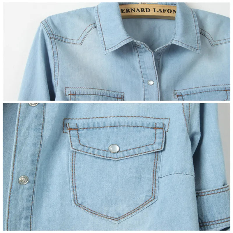 SAPPHIRE | Lässiges Denim-Cropped-Top