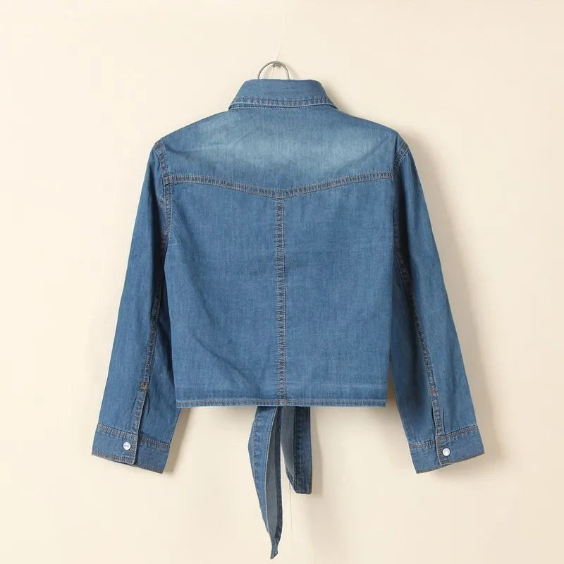 SAPPHIRE | Lässiges Denim-Cropped-Top