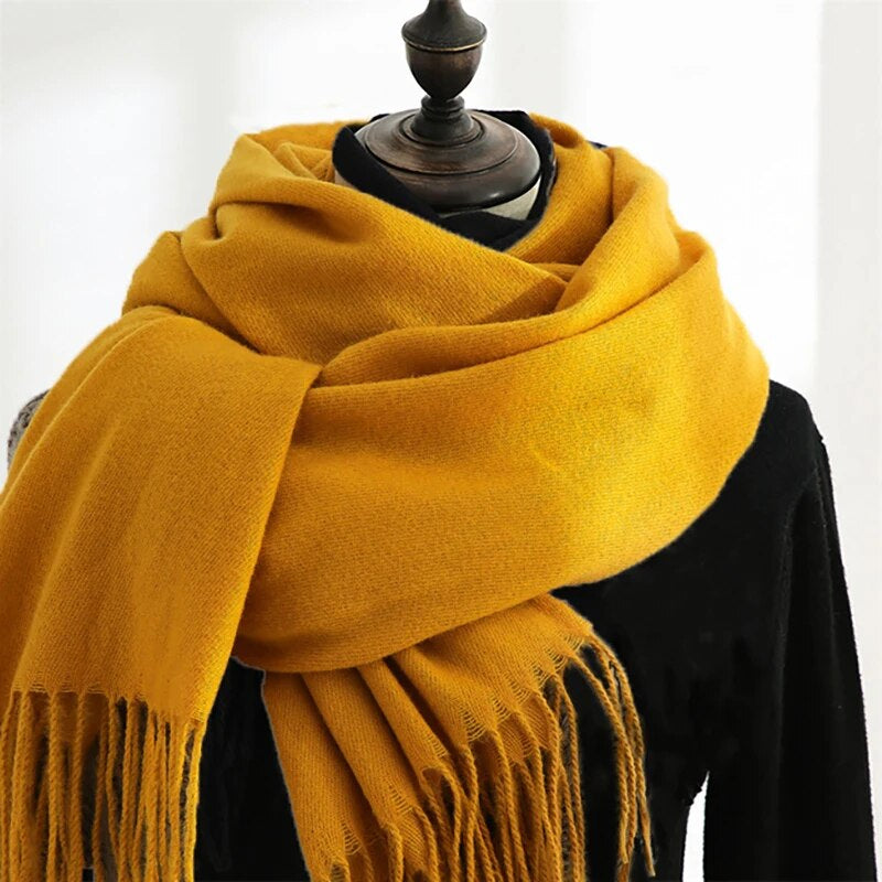 Designer-Schal mit Quasten | Warmer und weicher Kaschmir 2