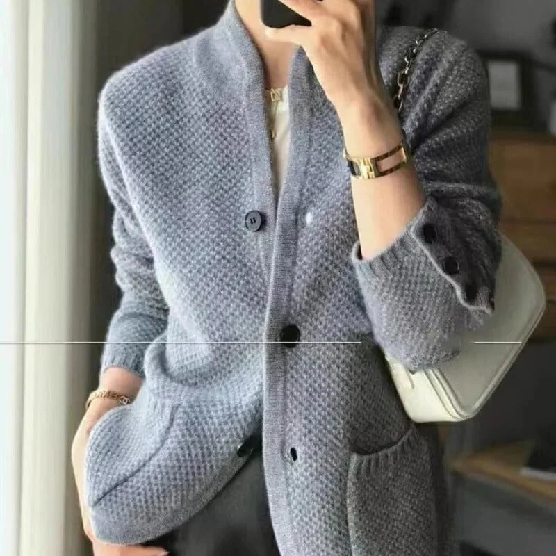 Dicke Wollpulloverjacke für kaltes Winterwetter 5