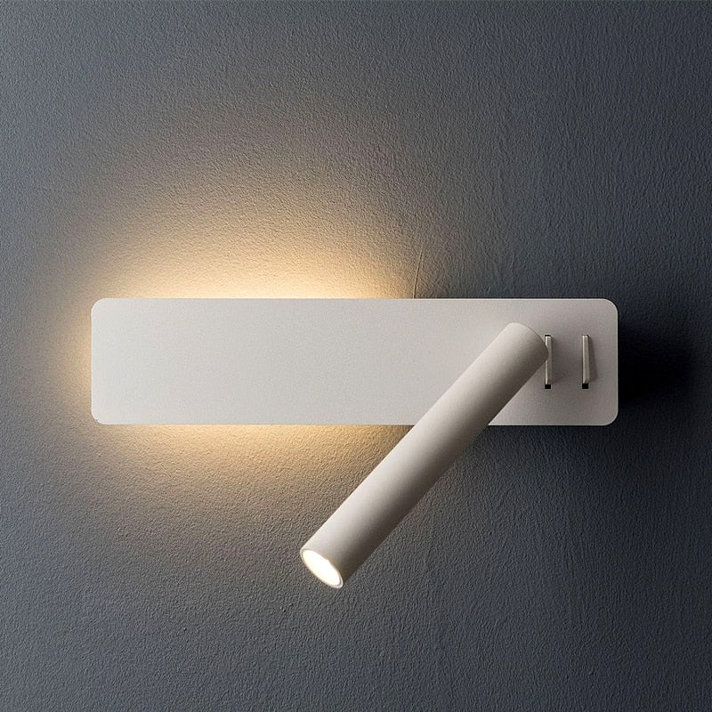 Drehbare Wandleuchte LED Leselampe Metall Flexibel Einstellbar für Schlafzimmer 0