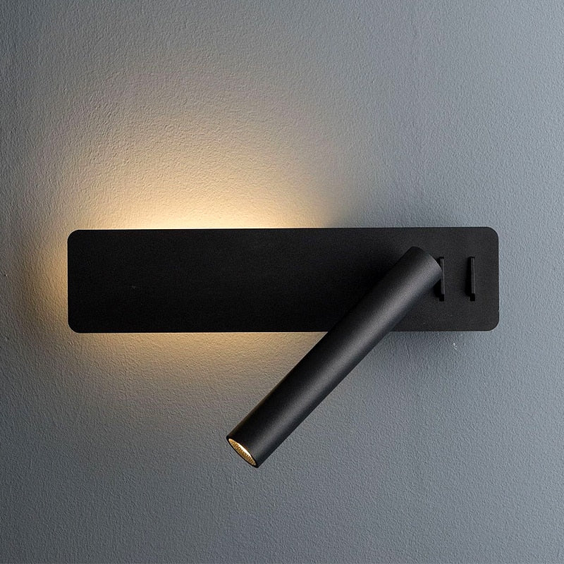 Drehbare Wandleuchte LED Leselampe Metall Flexibel Einstellbar für Schlafzimmer 1