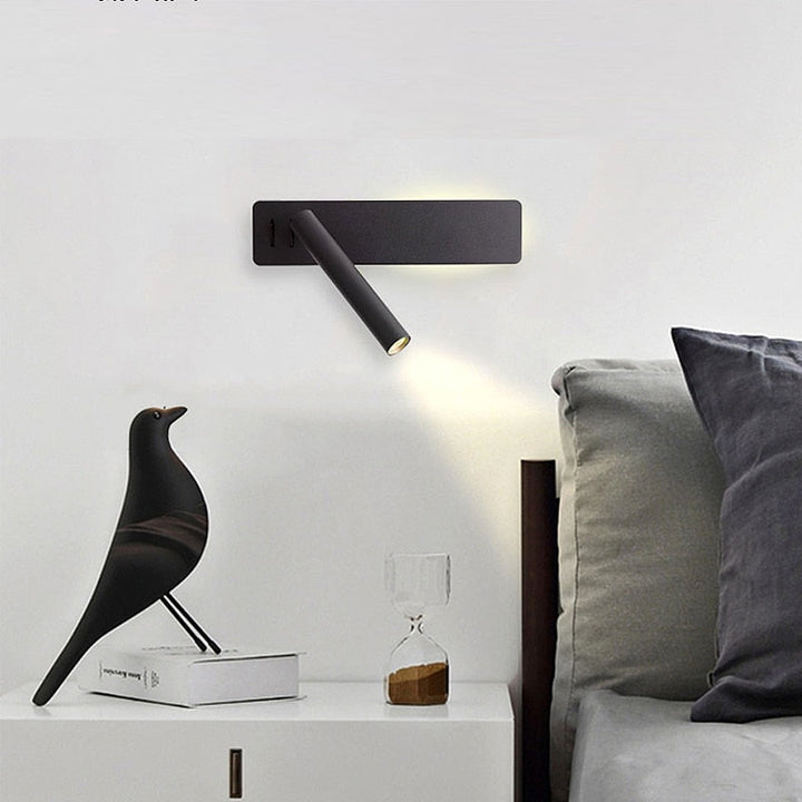 Drehbare Wandleuchte LED Leselampe Metall Flexibel Einstellbar für Schlafzimmer 2