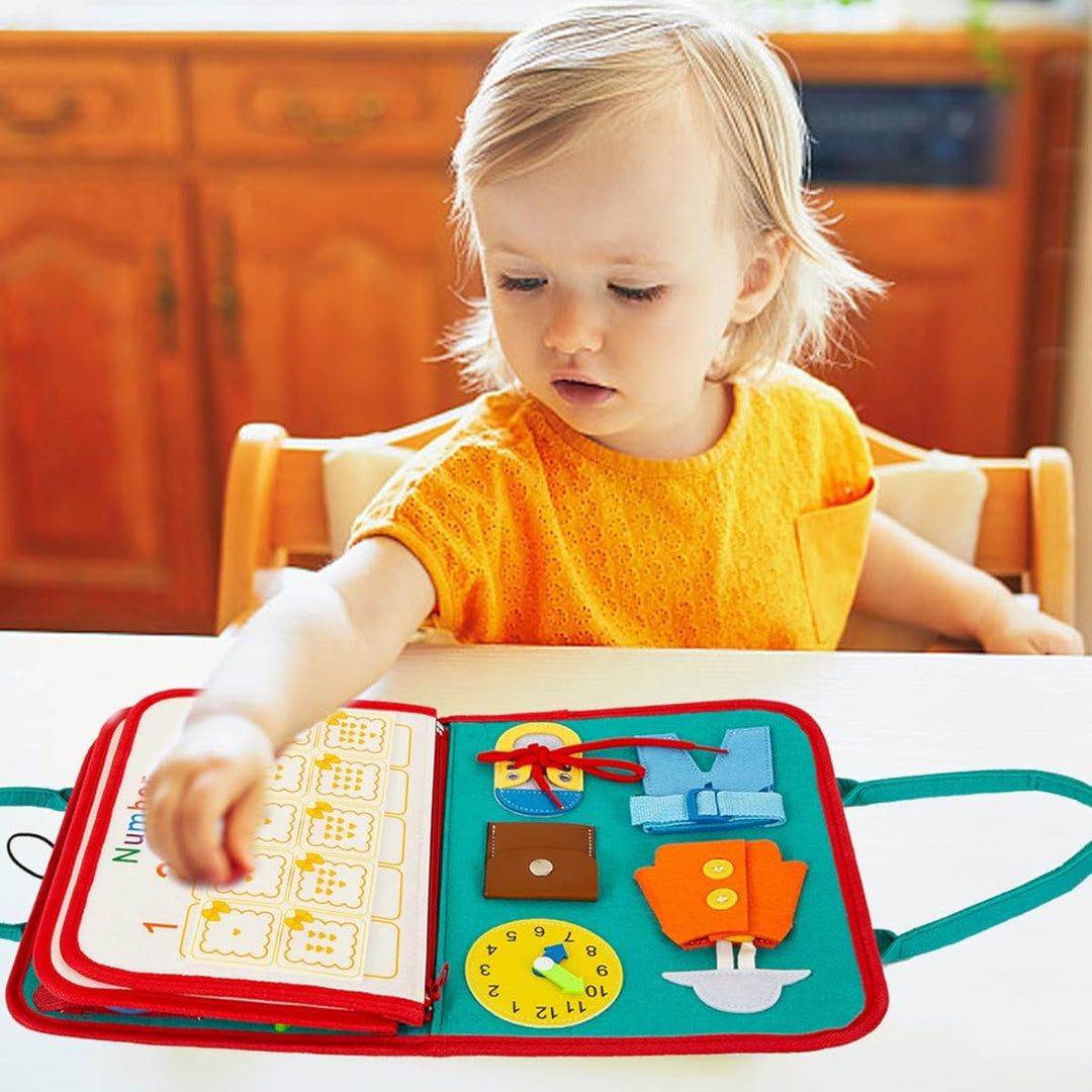 EduPlay | Weiches Aktivitäts- und Lernbuch für Kleinkinder mit ansprechenden Designs 0