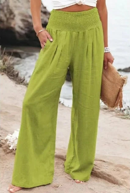 MAYA | Sommerliche Hose mit hoher Taille