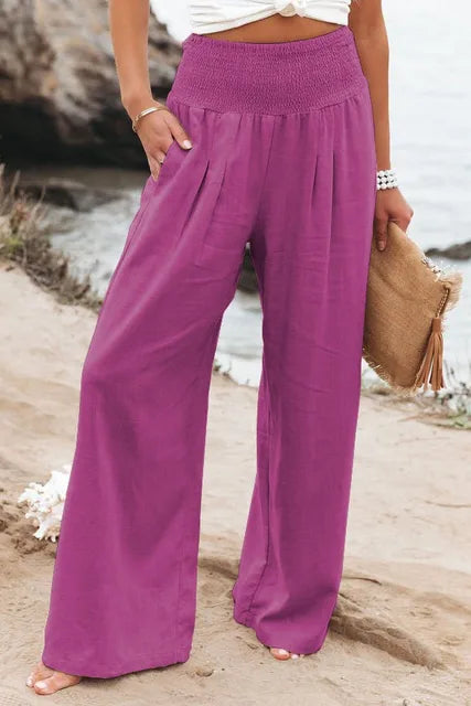 MAYA | Sommerliche Hose mit hoher Taille