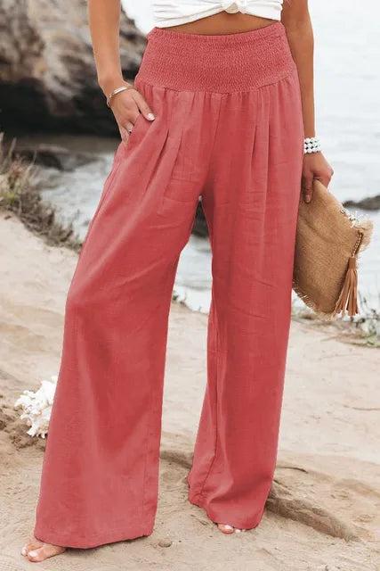 MAYA | Sommerliche Hose mit hoher Taille
