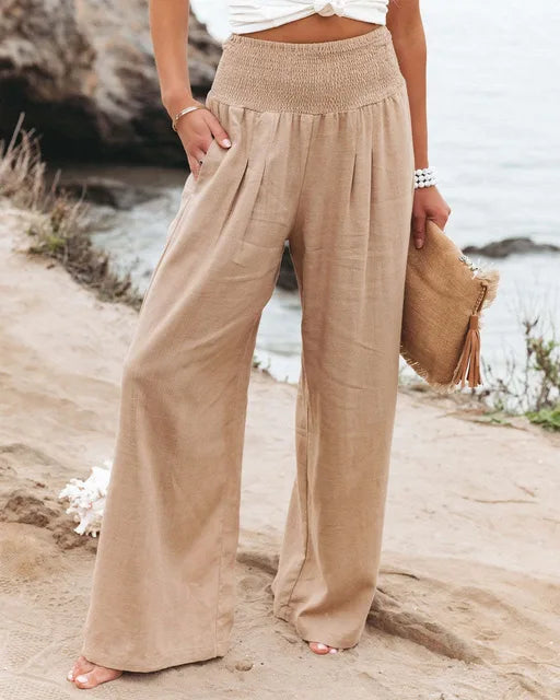 MAYA | Sommerliche Hose mit hoher Taille