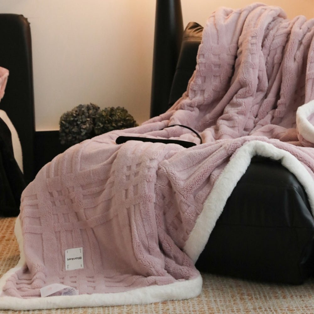 Elegante Winterdecke für Erwachsene aus weichem Mikrofaser-Material 7