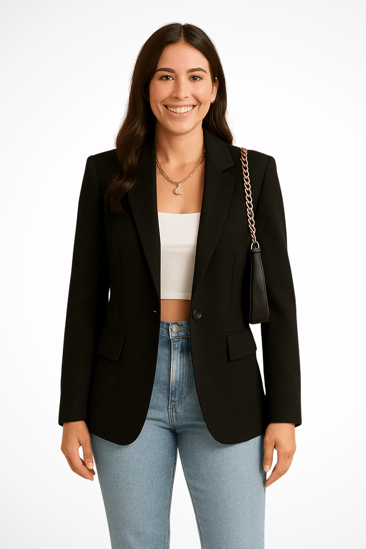 Eleganter Damenblazer Mit Maßgeschneiderter Passform Für Vielseitige Outfits Und Schmeichelhafte Silhouette 0