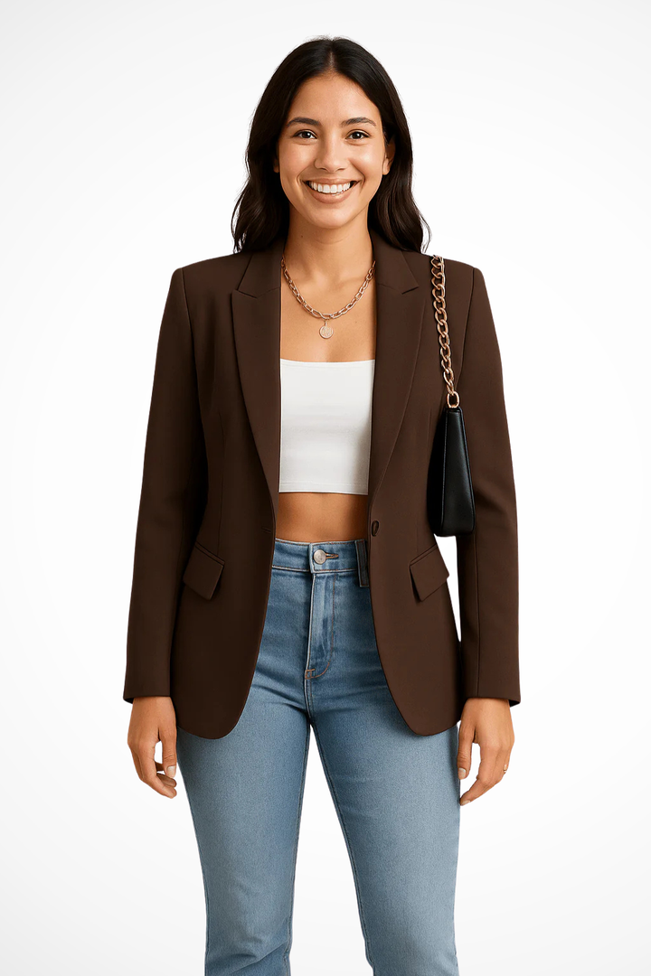 Eleganter Damenblazer Mit Maßgeschneiderter Passform Für Vielseitige Outfits Und Schmeichelhafte Silhouette 3