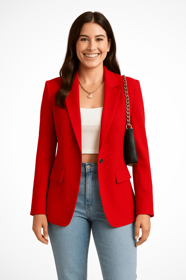 Eleganter Damenblazer Mit Maßgeschneiderter Passform Für Vielseitige Outfits Und Schmeichelhafte Silhouette 4