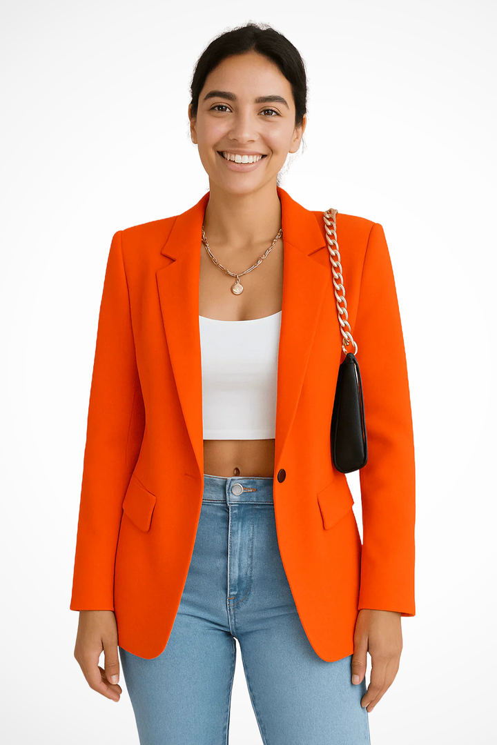 Eleganter Damenblazer Mit Maßgeschneiderter Passform Für Vielseitige Outfits Und Schmeichelhafte Silhouette 8