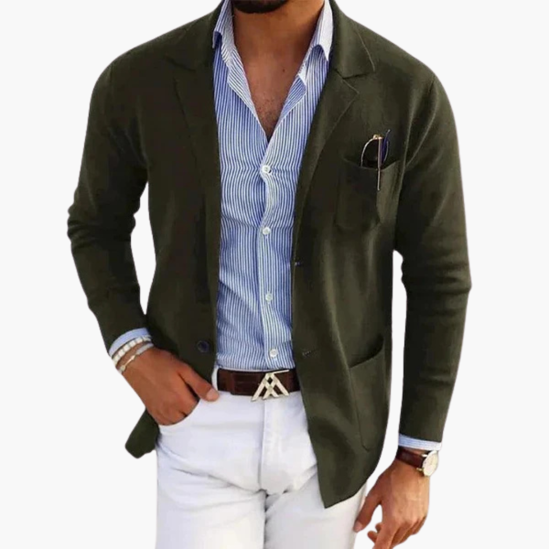 Eleganter Herrenblazer Mit Reverskragen Und Praktischen Taschen Für Formelle Anlässe Und Geschäftliche Meetings 12