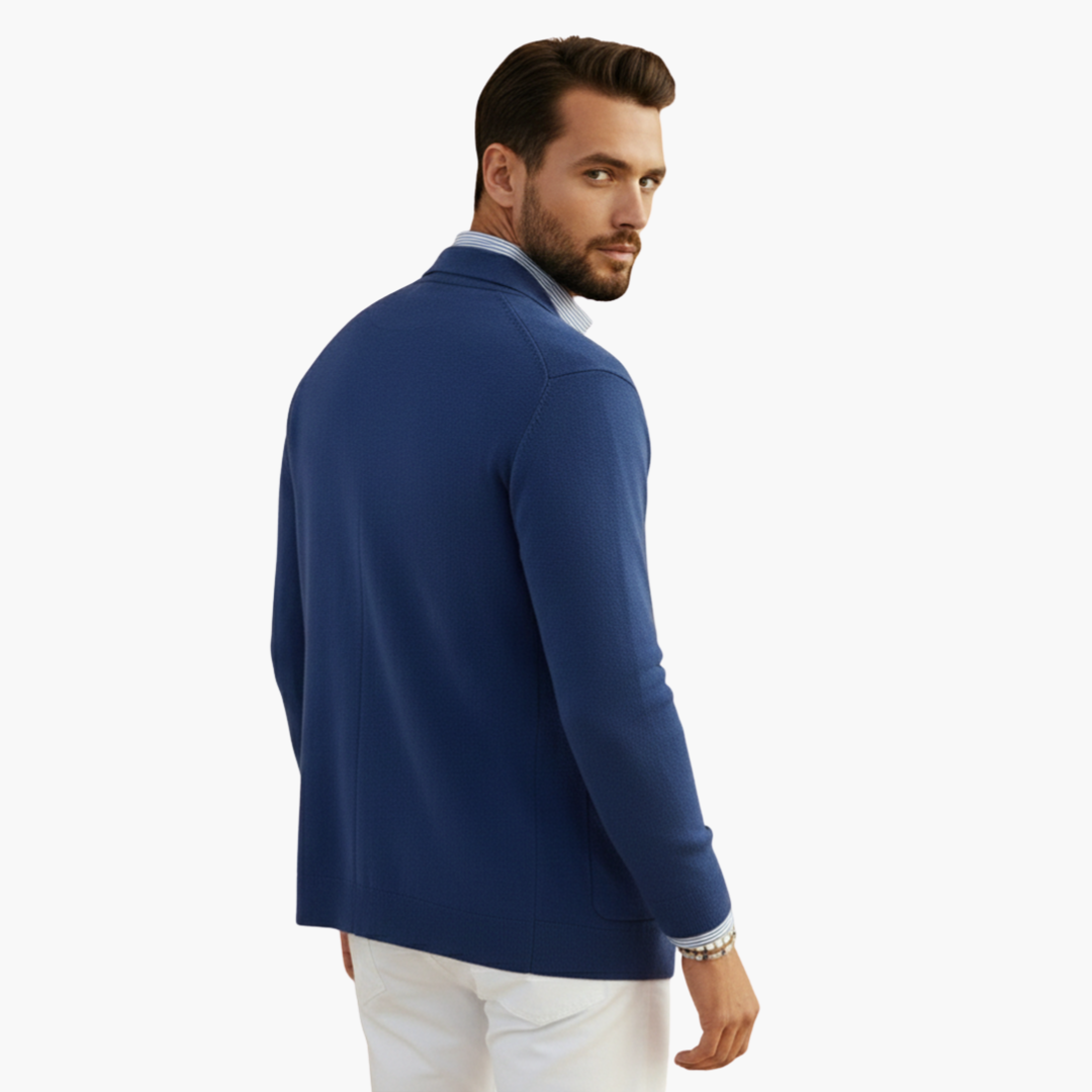 Eleganter Herrenblazer Mit Reverskragen Und Praktischen Taschen Für Formelle Anlässe Und Geschäftliche Meetings 3