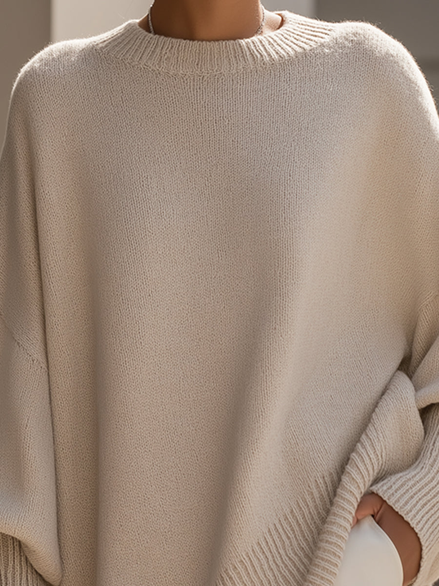 Eleganter Oversized Pullover Damen – Lässiger Stil Für Jeden Anlass, Bequeme Passform, Vielseitig Kombinierbar 1