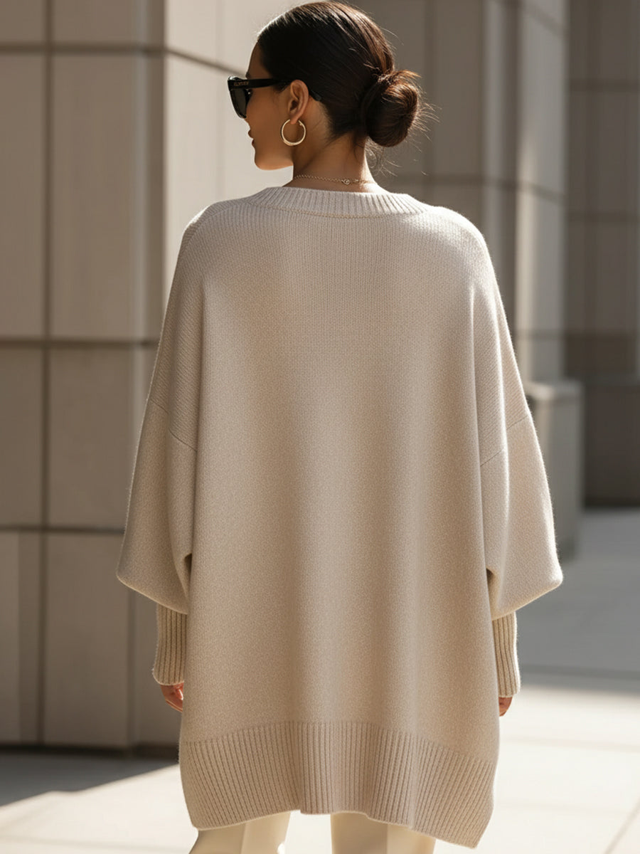 Eleganter Oversized Pullover Damen – Lässiger Stil Für Jeden Anlass, Bequeme Passform, Vielseitig Kombinierbar 3