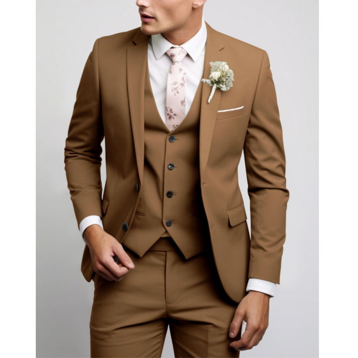 Eleganter dreiteiliger Herrenanzug mit Weste für formelle Anlässe 2