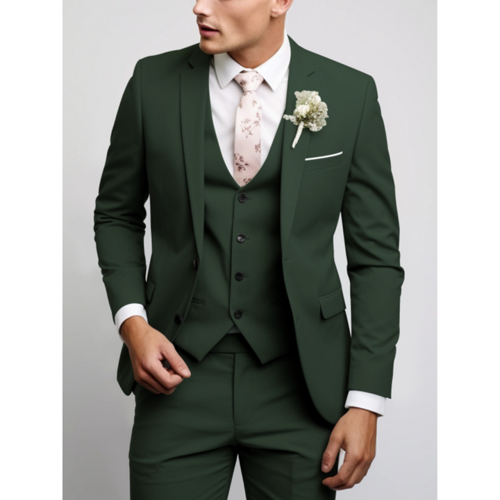 Eleganter dreiteiliger Herrenanzug mit Weste für formelle Anlässe 7