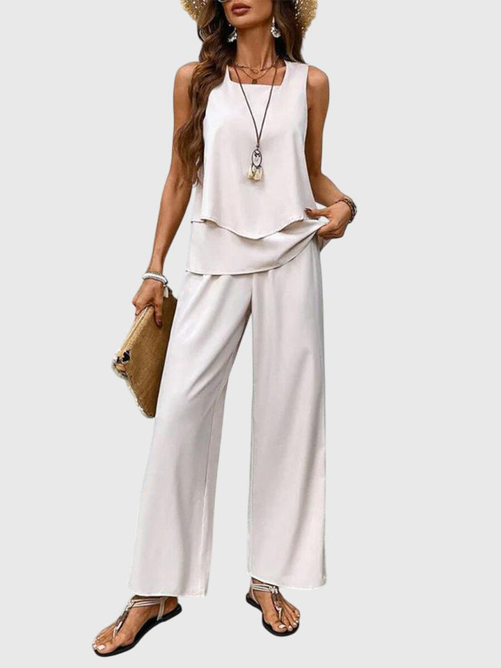 Elegantes 2-teiliges Sommerset für Frauen mit floralem Design 4