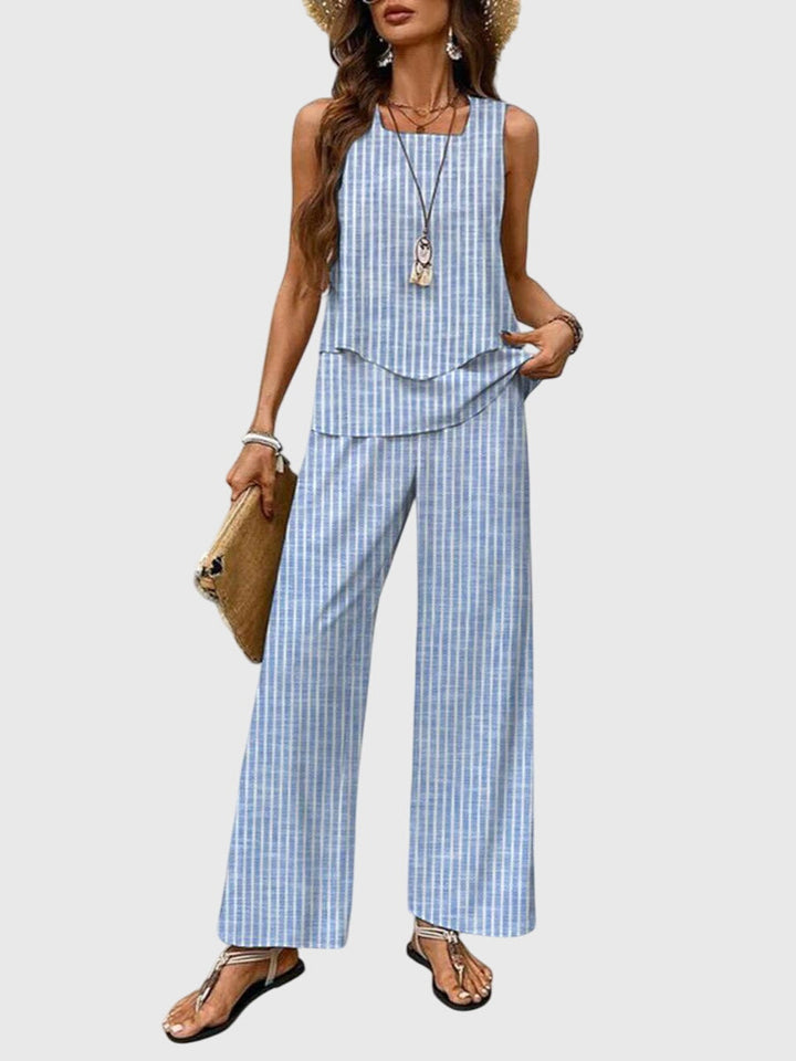 Elegantes 2-teiliges Sommerset für Frauen mit floralem Design 6