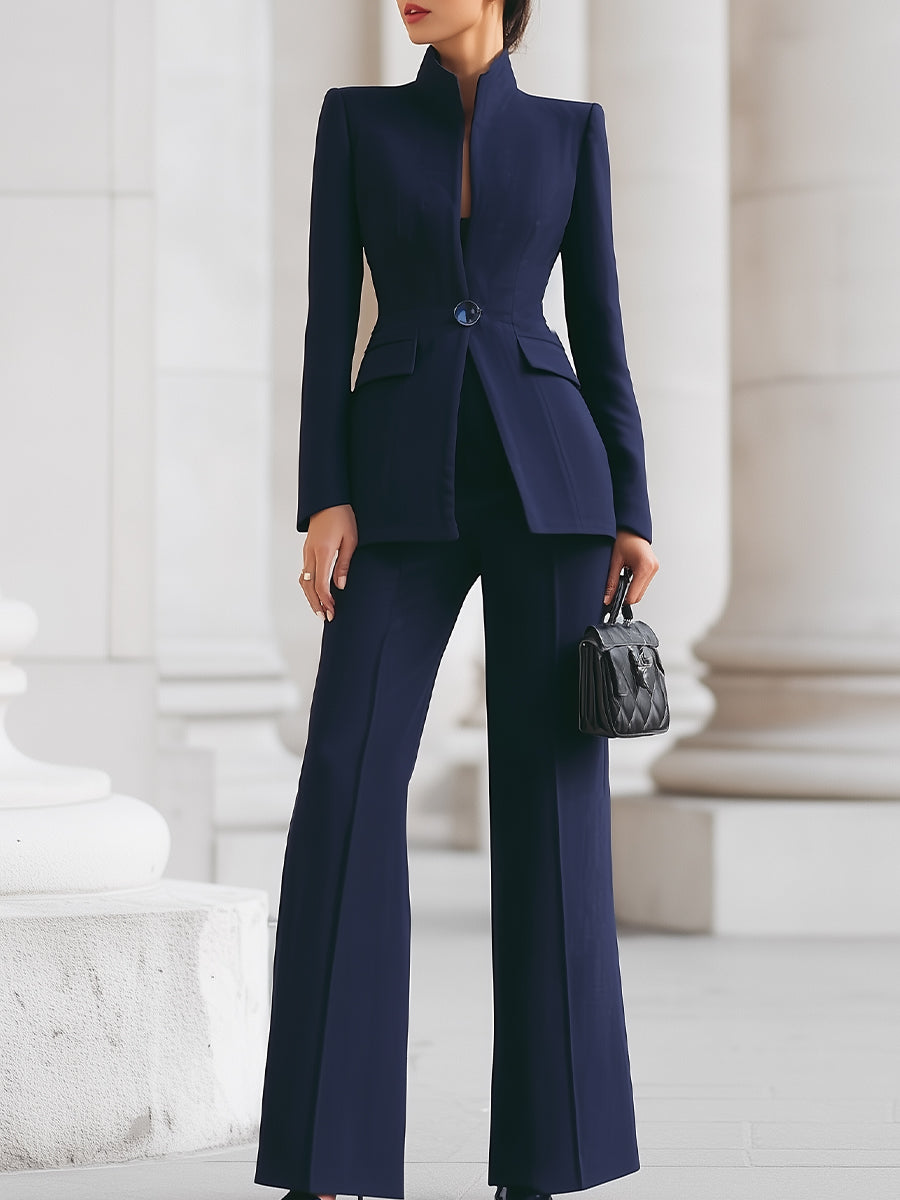 Elegantes Blazer- und Hosenanzug-Set für Damen – Stilvoll, Vielseitig und Perfekt für Jeden Anlass 0