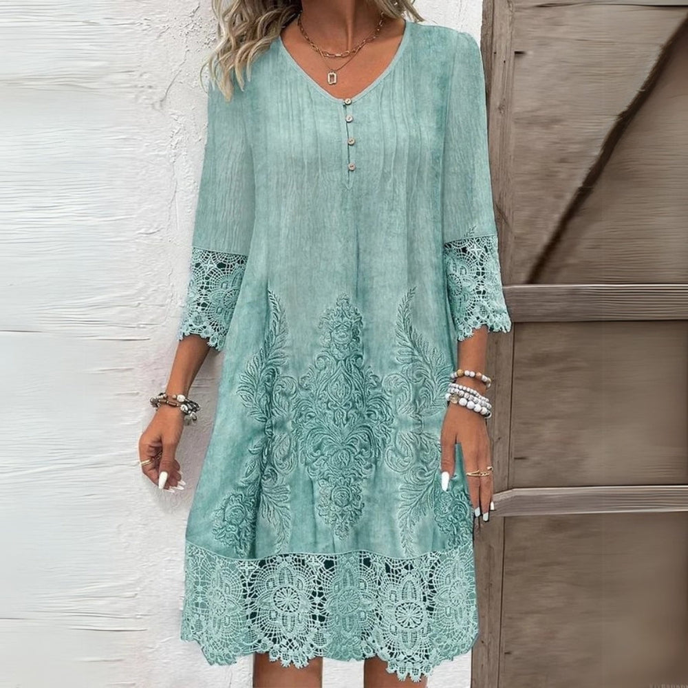 Elegantes Blumen-Midikleid für Damen Sommerkleid Leicht und Stilvoll 1