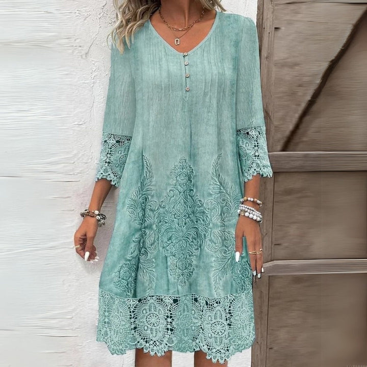Elegantes Blumen-Midikleid für Damen Sommerkleid Leicht und Stilvoll 1