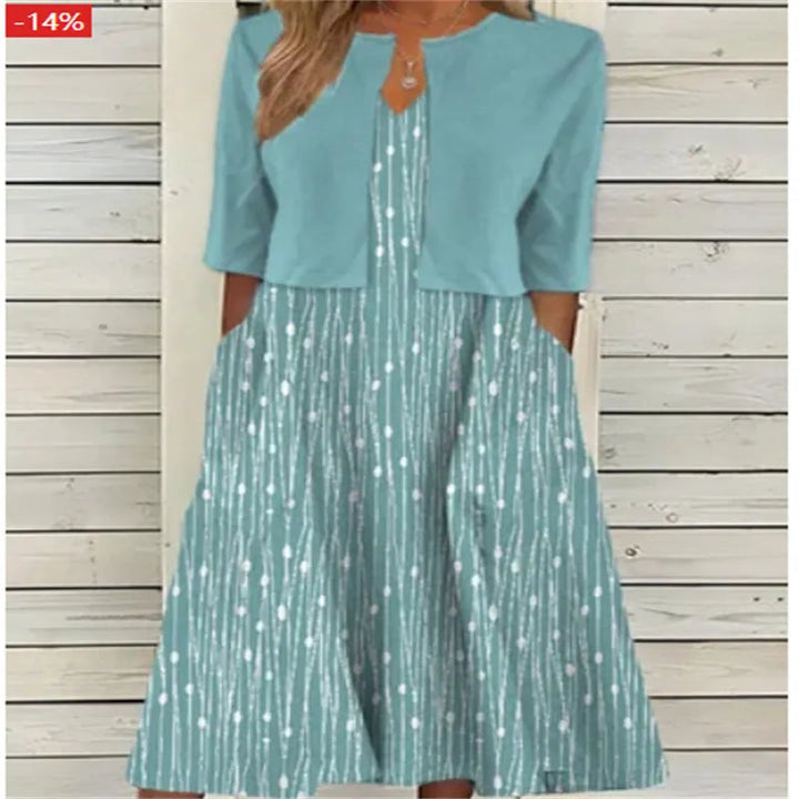 Elegantes Blumen Midi-Kleid Damen – Bezaubernde Sommerkleider für Frühling und Sommer, Ideal für Verschiedene Anlässe 3