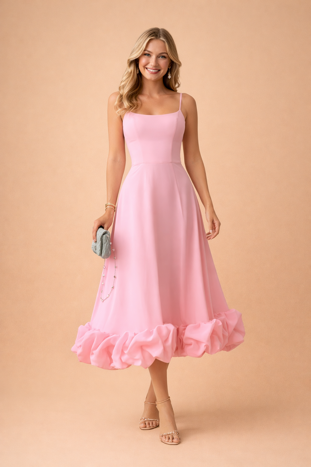 Elegantes Boho Damen Sommerkleid mit femininer Passform und Vintage-Charme 0
