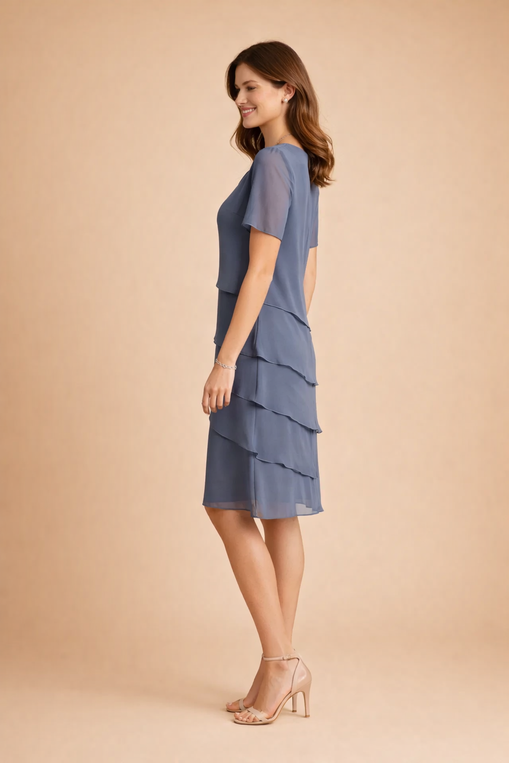 Elegantes Chiffonkleid für Damen mit entspannter Passform für Frühling und Sommer 5