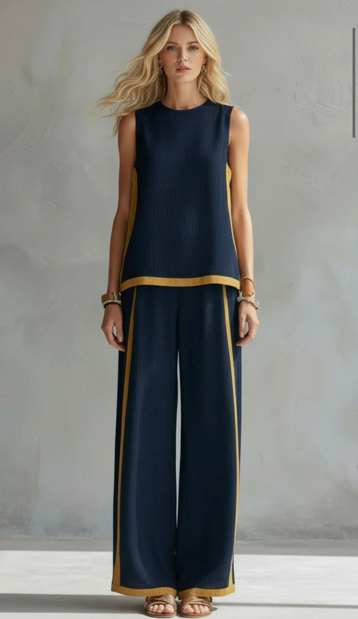 Elegantes Damen Zweiteiler Set mit grafischen Details für jeden Anlass 3