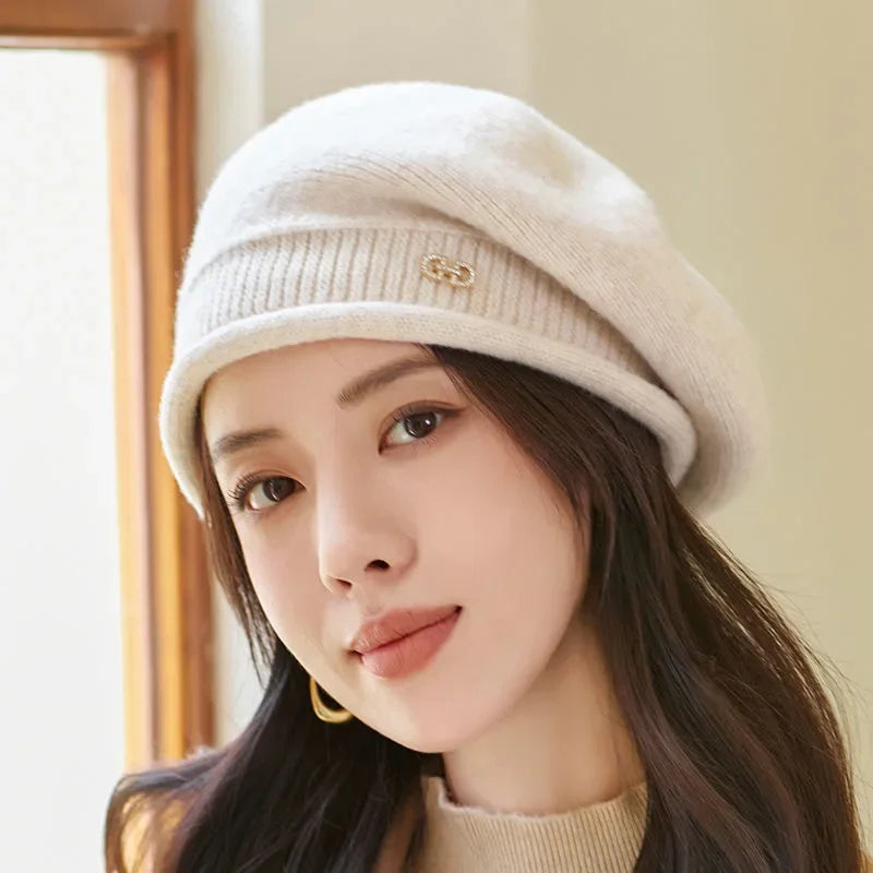 Elegantes Damenbaret für Winter – Warmes, Stylisches Design, Vielseitiges Accessoire für Kalte Tage 3