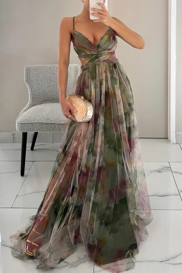 Elegantes Damenkleid mit V-Ausschnitt und fließendem Rock für einen mühelosen Look 8