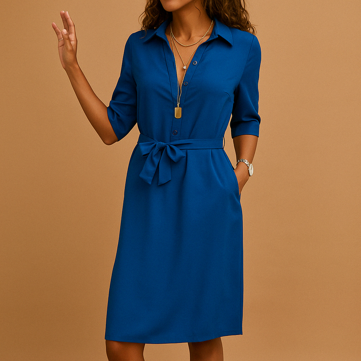 Elegantes Damenkleid mit tailliertem Schnitt für Alltag und Büro 1