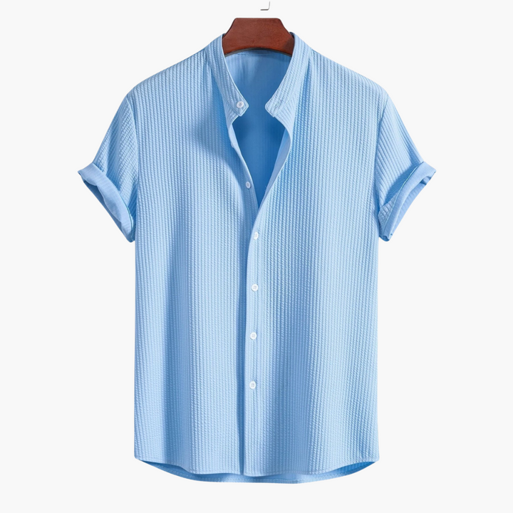 Elegantes Herrenhemd mit Stehkragen – Slim Fit Hemden für Herren für Jeden Anlass 0