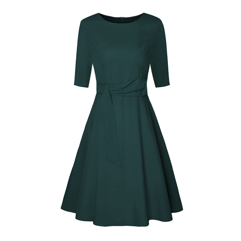Elegantes Midikleid mit Schleife für Damen – Zeitloser Stil und Komfort 1
