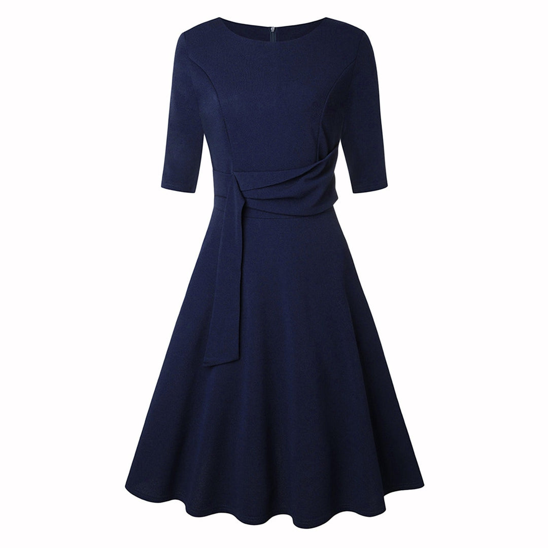 Elegantes Midikleid mit Schleife für Damen – Zeitloser Stil und Komfort 2