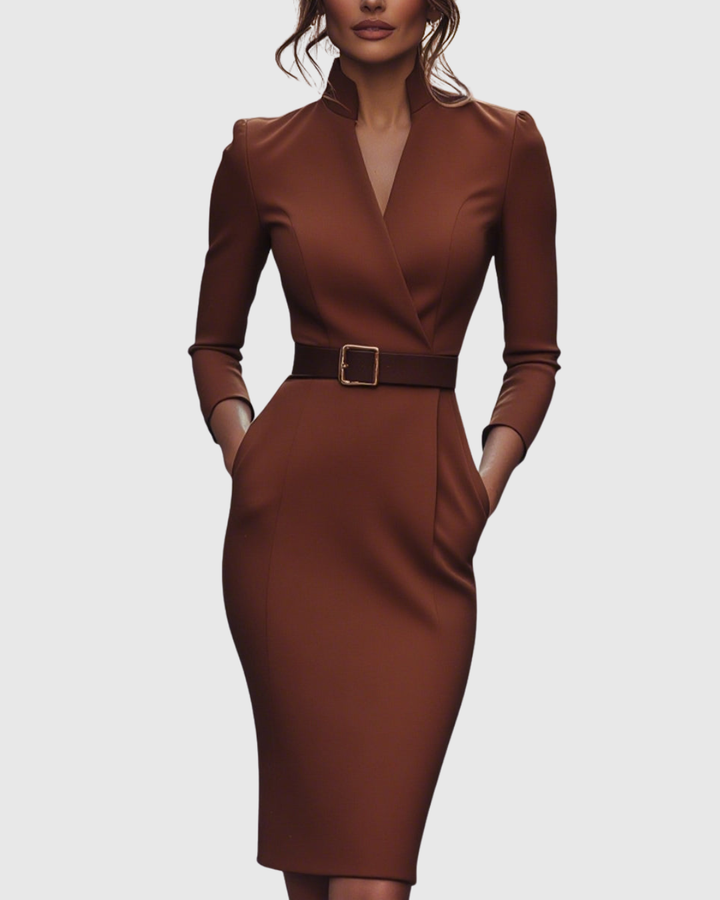 Elegantes Midikleid mit Wickelausschnitt für Frauen - Ideal für Sommer und besondere Anlässe 10