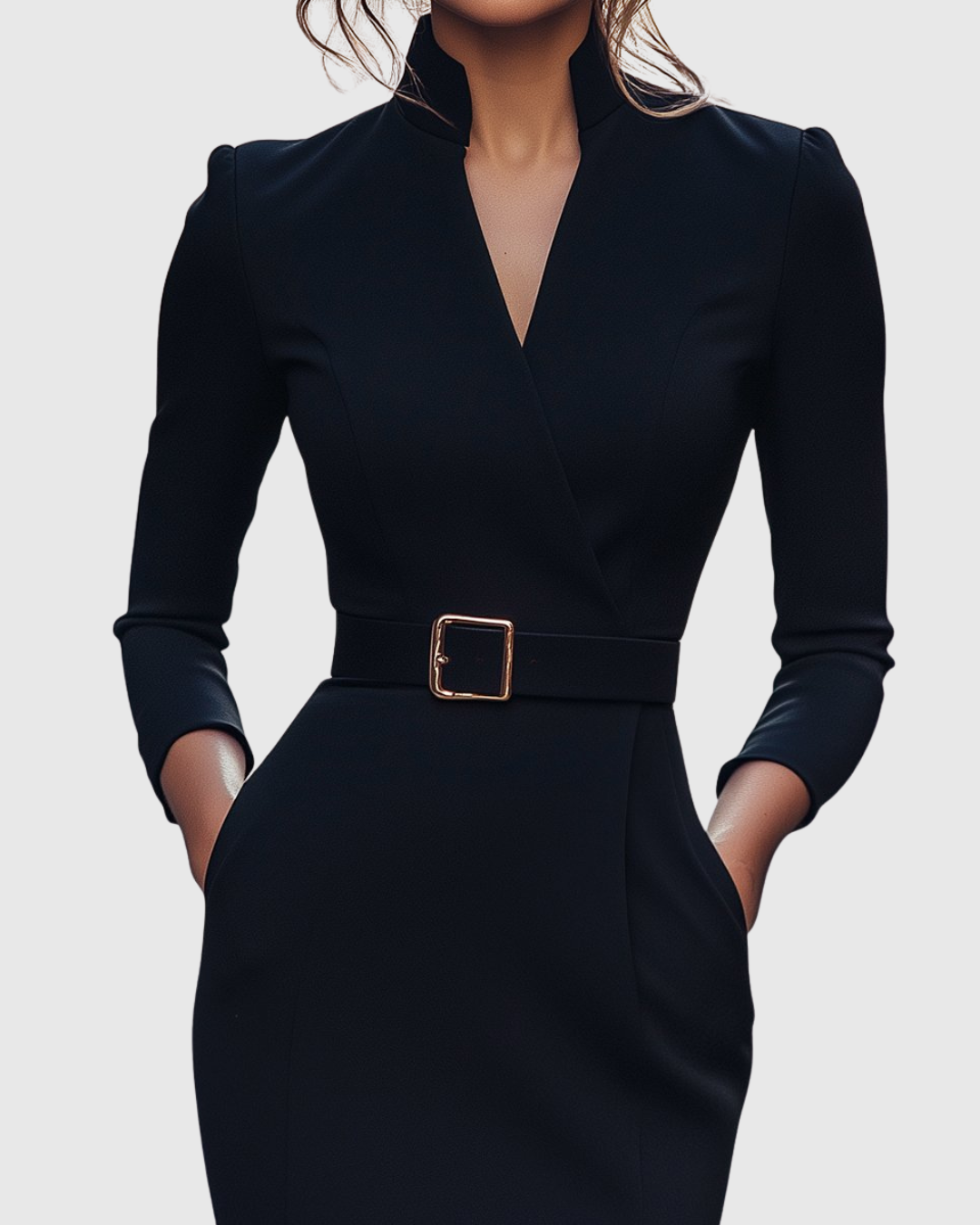 Elegantes Midikleid mit Wickelausschnitt für Frauen - Ideal für Sommer und besondere Anlässe 2