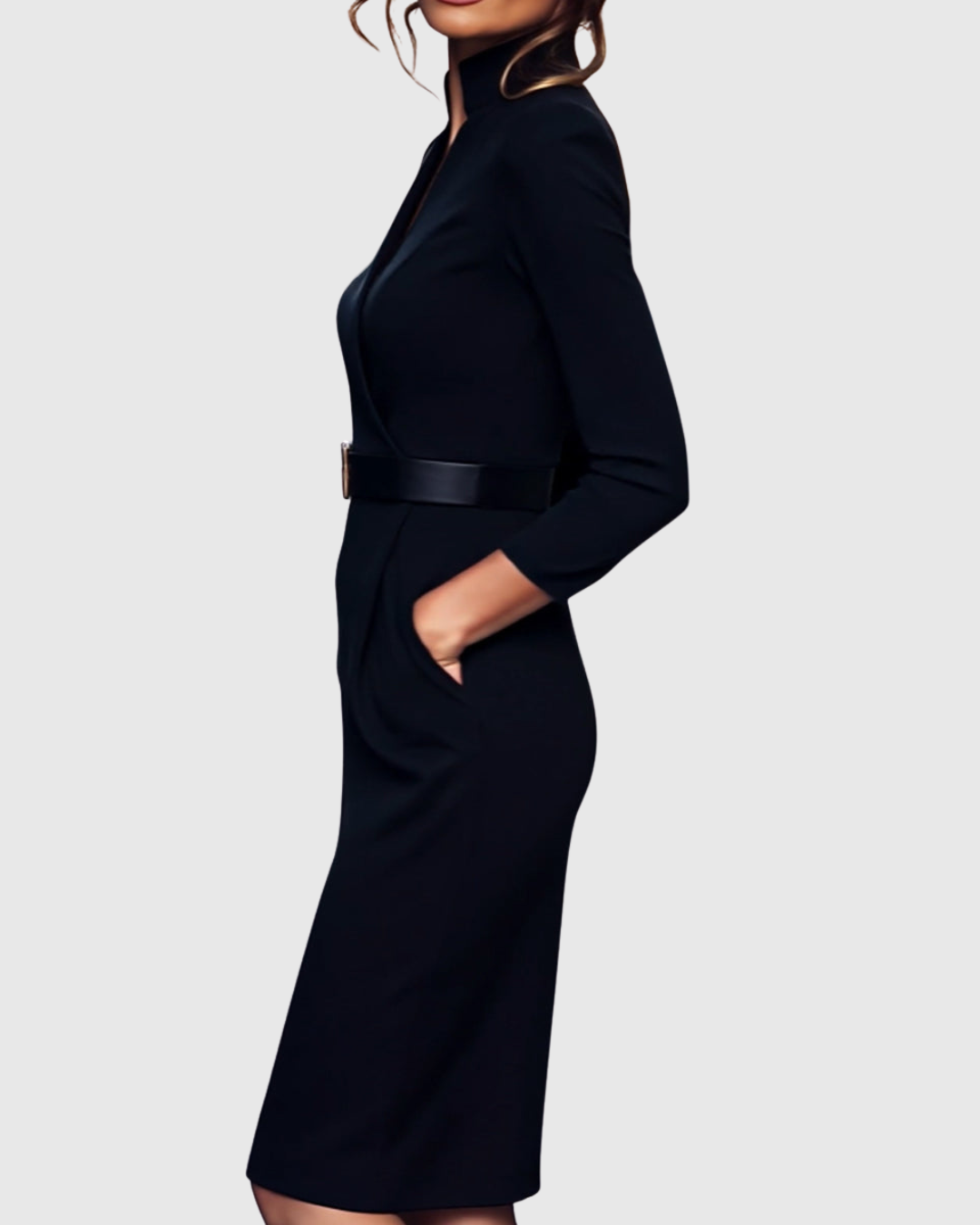 Elegantes Midikleid mit Wickelausschnitt für Frauen - Ideal für Sommer und besondere Anlässe 4