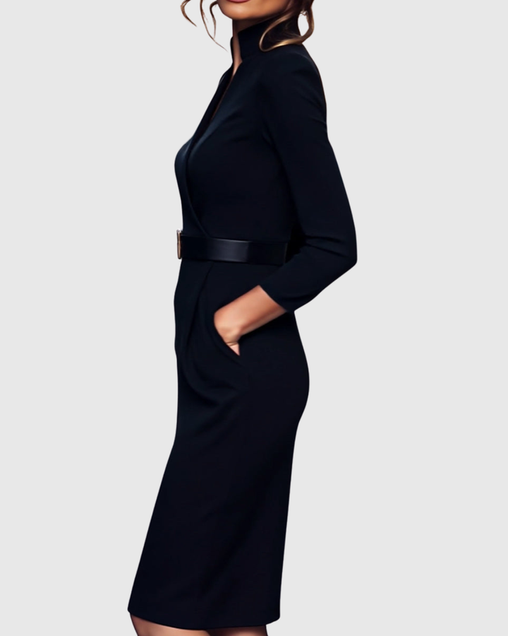 Elegantes Midikleid mit Wickelausschnitt für Frauen - Ideal für Sommer und besondere Anlässe 4