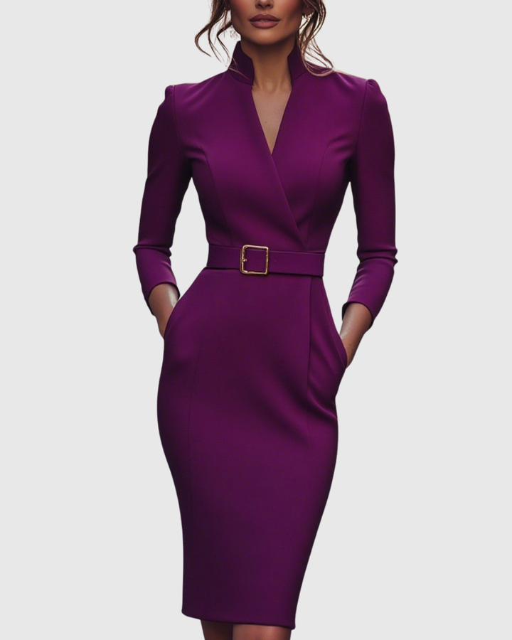 Elegantes Midikleid mit Wickelausschnitt für Frauen - Ideal für Sommer und besondere Anlässe 6