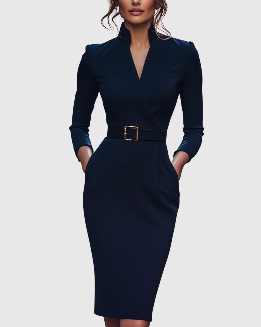 Elegantes Midikleid mit Wickelausschnitt für Frauen - Ideal für Sommer und besondere Anlässe 7