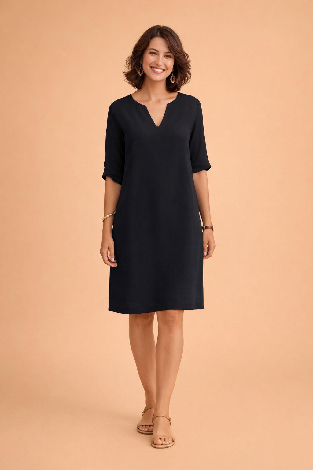 Elegantes Mittellanges Sommerkleid für Damen Vielseitig und Stilvoll 1